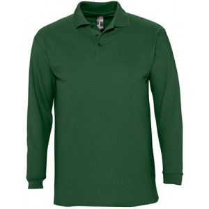POLO PIQUÉ M/COMP 3 BOT WINTER VERDE GOLFE 